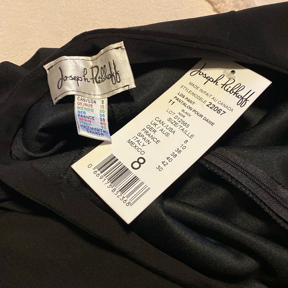 Joseph Ribkoff NEW Elegant Black Women's Pants